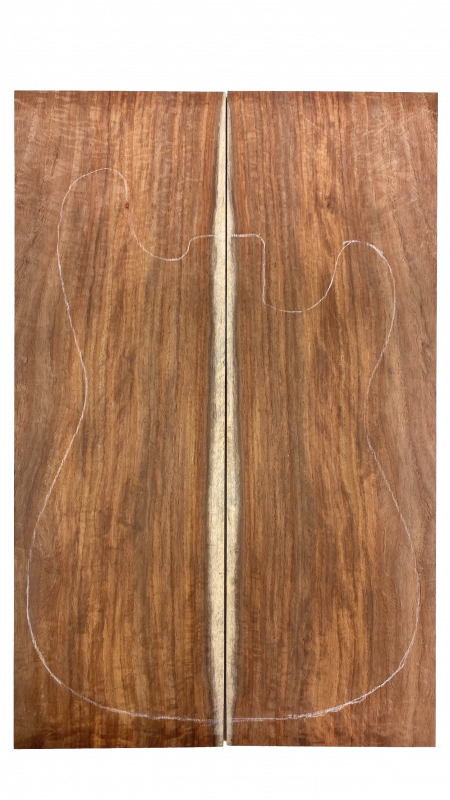 Top Koa, African AA with sapwood, 2-pcs. 8mm